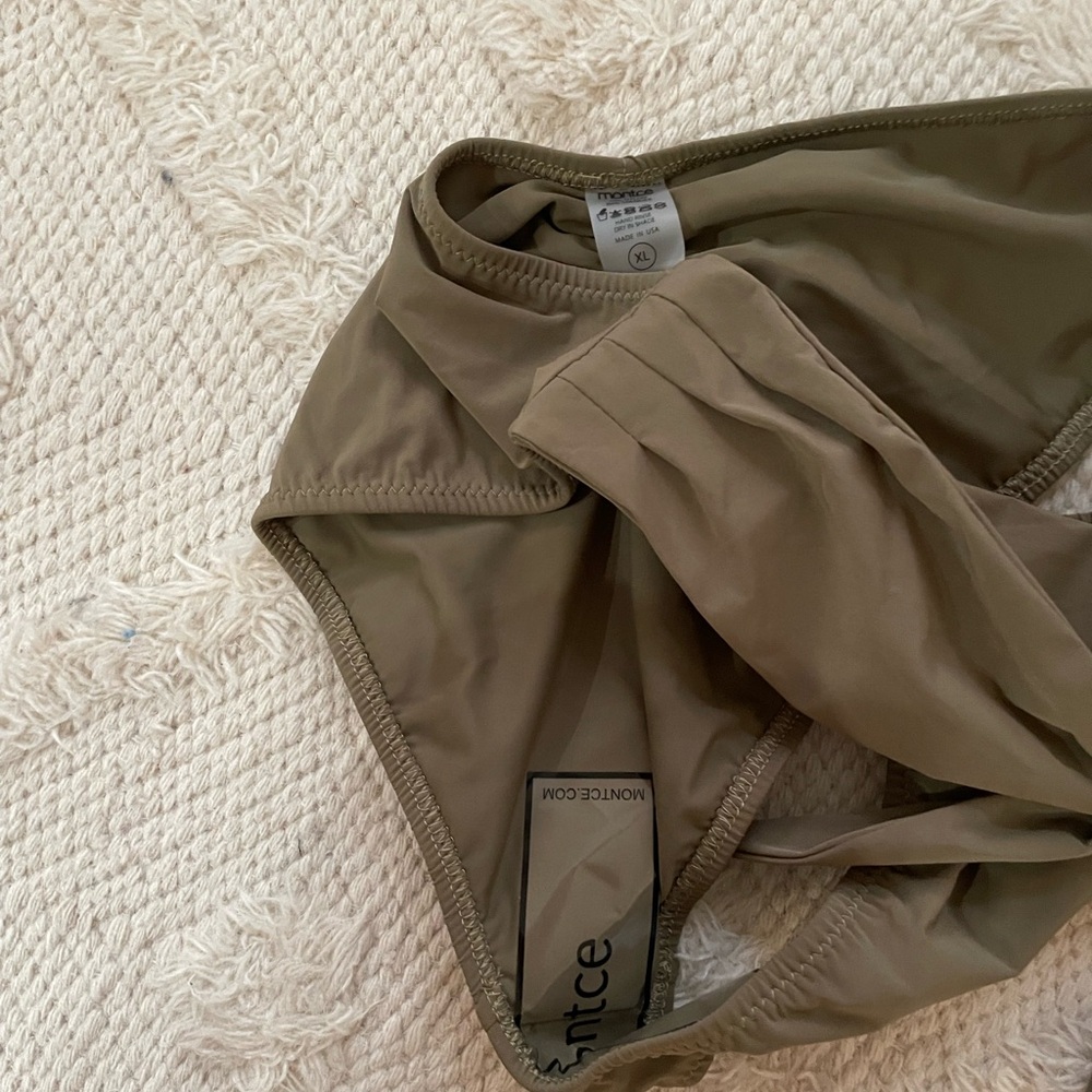 New Montce Paula Tie Front Waist Bikini Bottoms - Picture 4 of 5